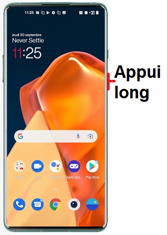 Comment éteindre le OnePlus 9 Pro ?